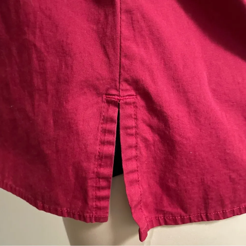 Gap  Button Down Women Red Shirt - Image 3