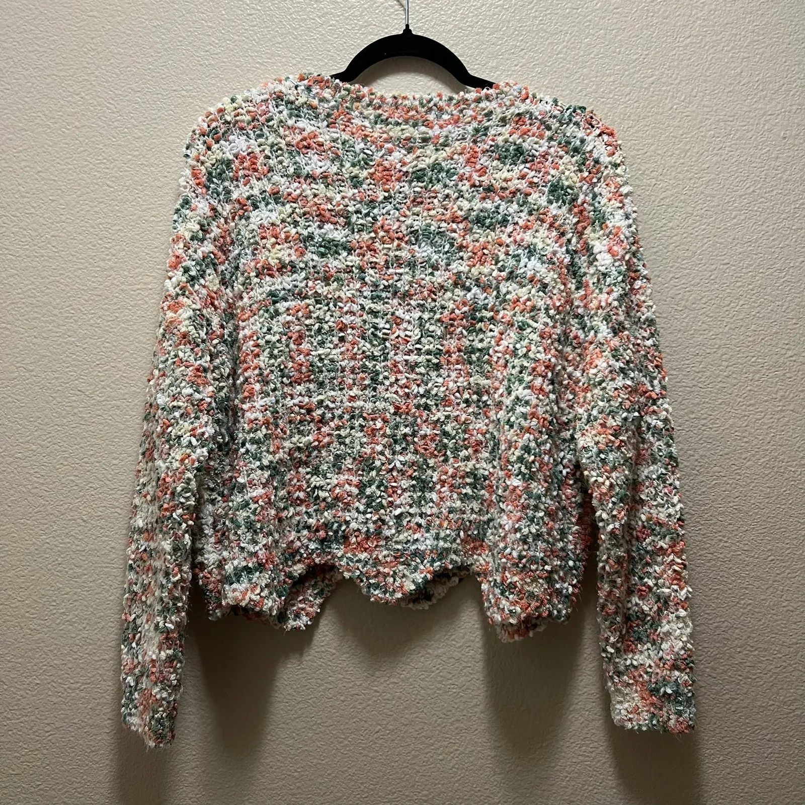 Jodifl Pullover Sweater Multicolor Knitted Crew Neck Stretch Sz M - Image 3