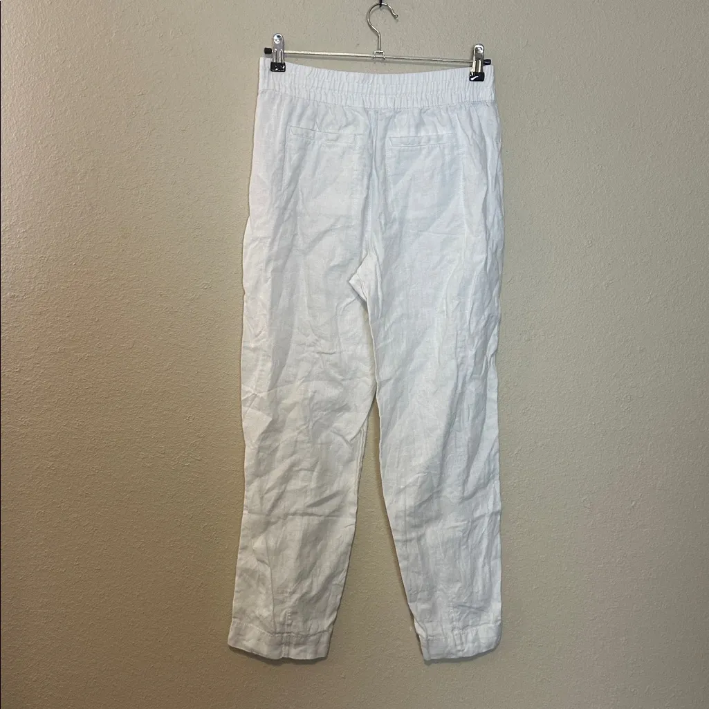 ATHLETA RETREAT‎ LINEN HIGH RISE ANKLE PANT 100 % LINEN Size XS - Image 6