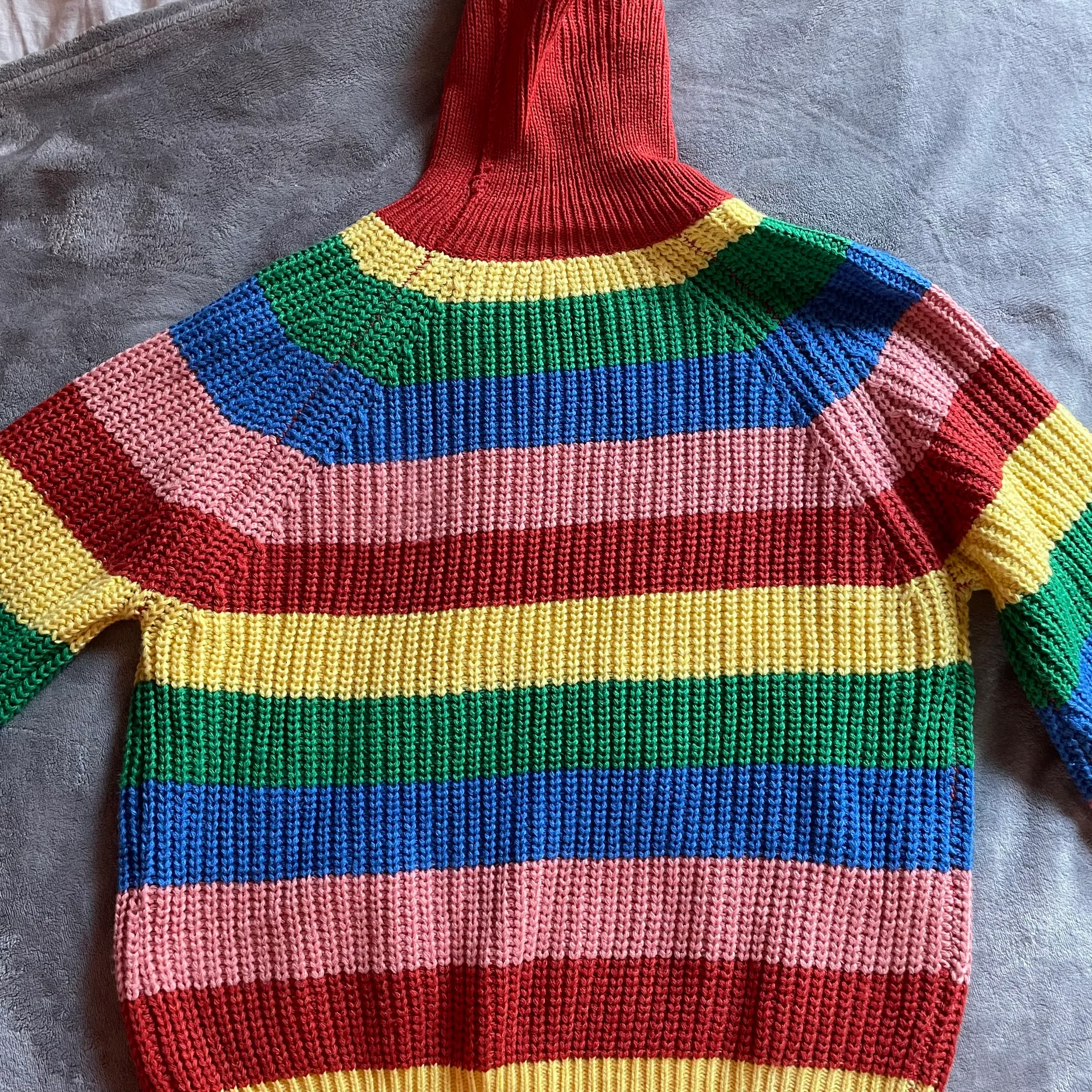 Storedogdog Rainbow Striped Turtleneck Sweater - Image 2