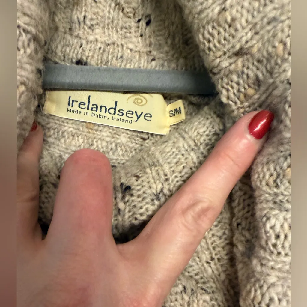 IrelandsEye 100% Merino Wool Cowl Neck
Asymmetric Poncho Cape - Image 6