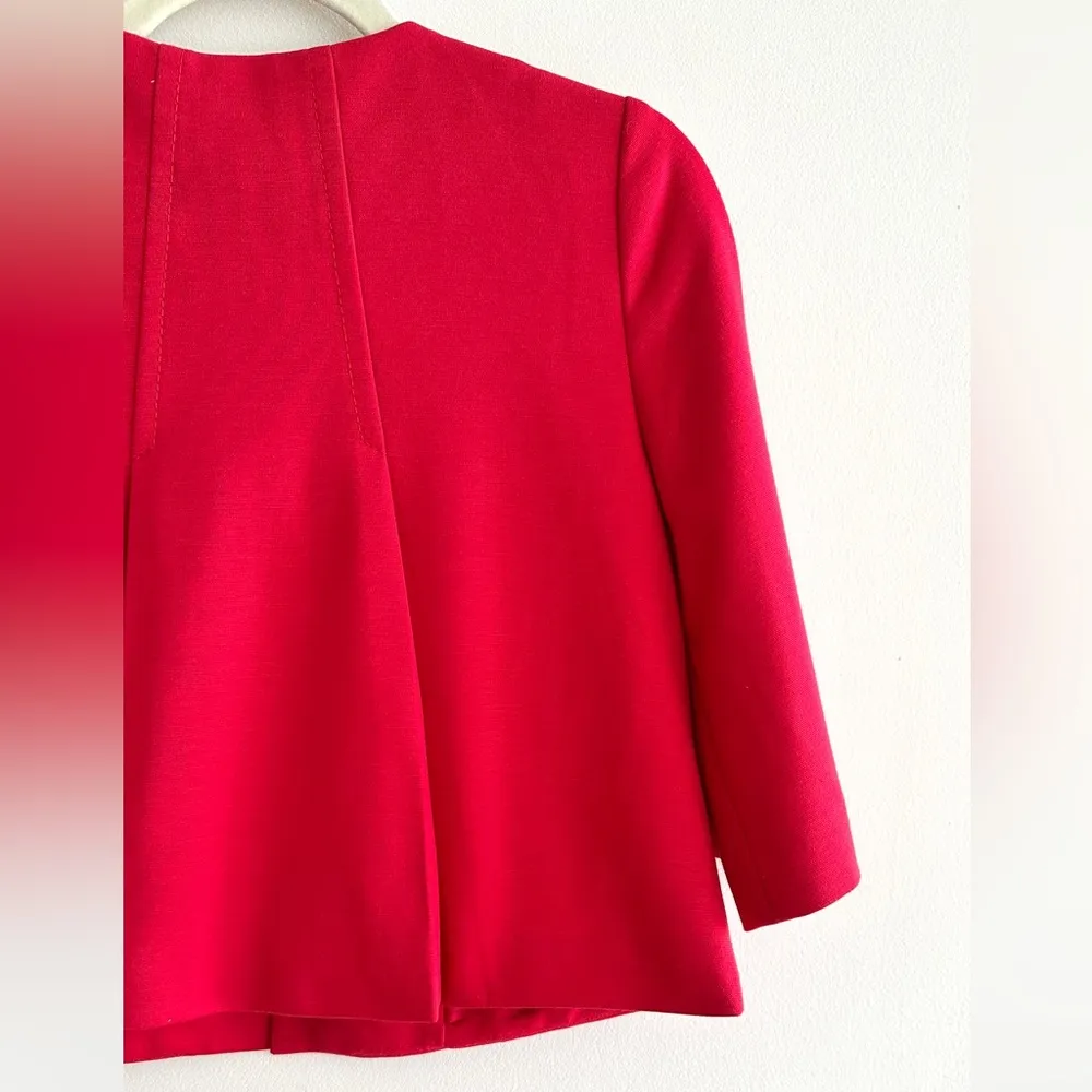 Ann Taylor LOFT Petites Red Cropped Blazer, Size 2P, NWT - Image 14