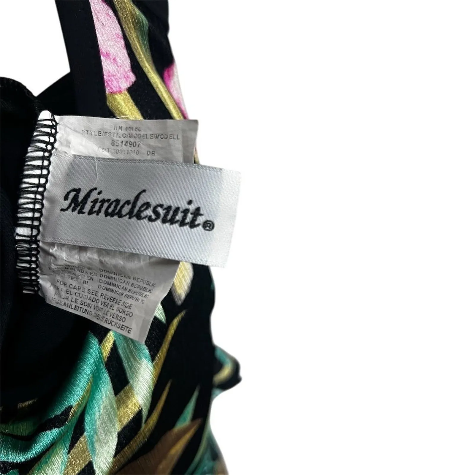 Miraclesuit Women's Floral One Piece Swimsuit Plus Size 16 Multicolor - Image 4