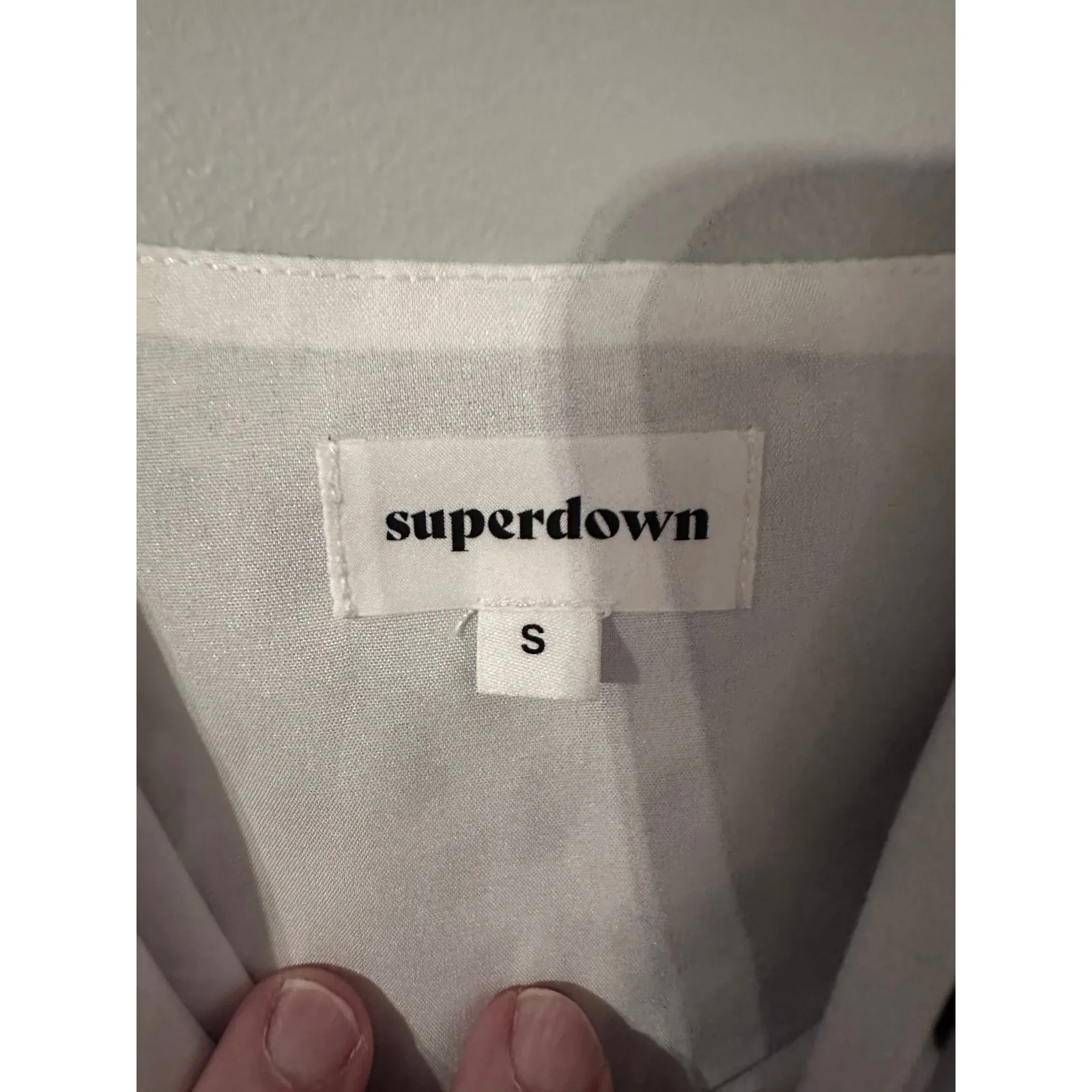 Superdown Kina Leopard Print Mini Dress Ruffle‎ V Neck Spaghetti Strap Size S - Image 4