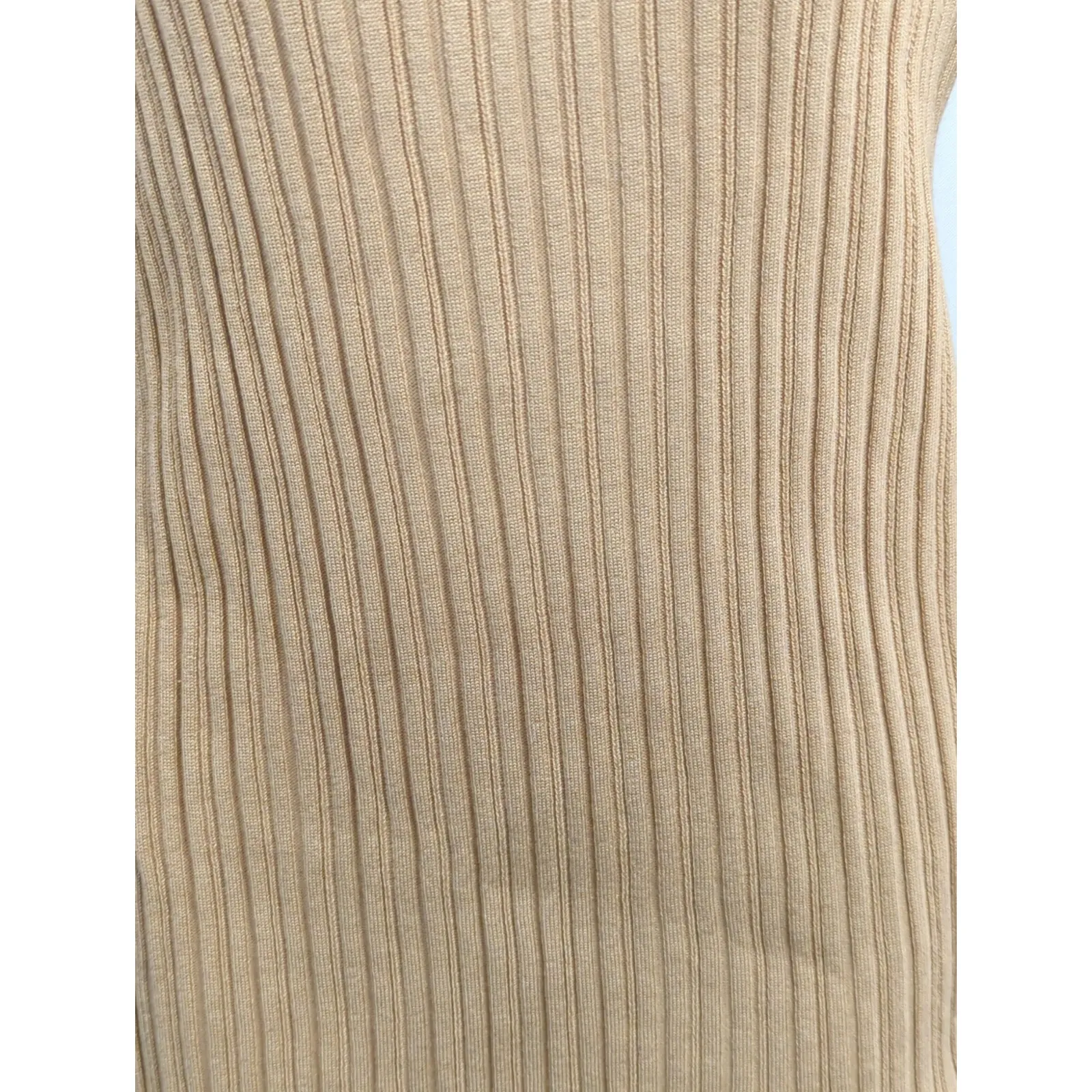 It's Our Time Tan Ribbed Turtle Neck Sweater Womens XL Cozy Cabin Core NWT - Image 3