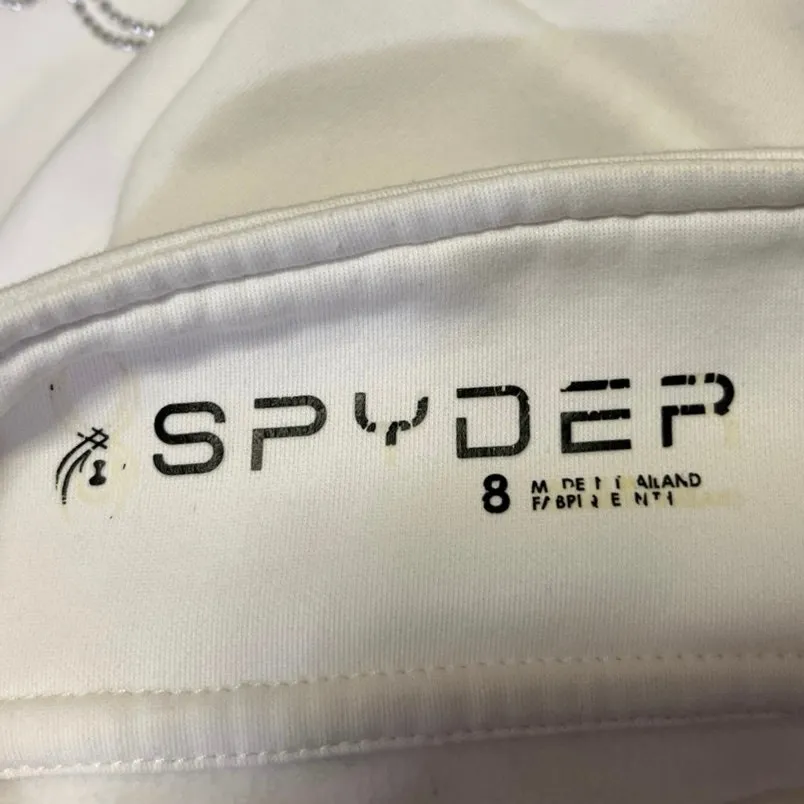 Spyder Women's White Therma Stretch Long Sleeve 1/4 Zip Fleece Sweatshirt Top 8 - Image 5