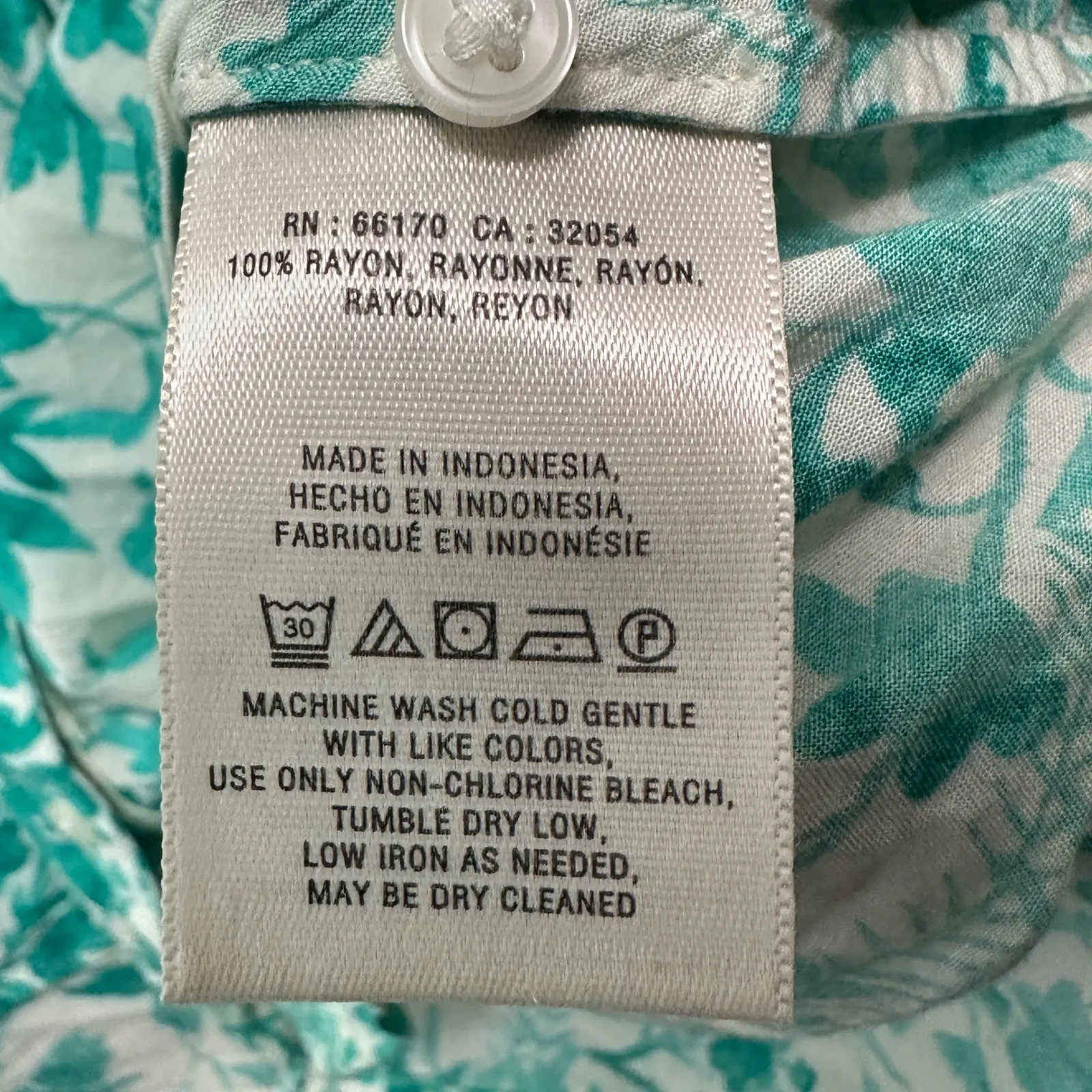 Maeve Anthropologie Green Floral Print Button Up Shirt Womens S Boho Cottagecore - Image 5