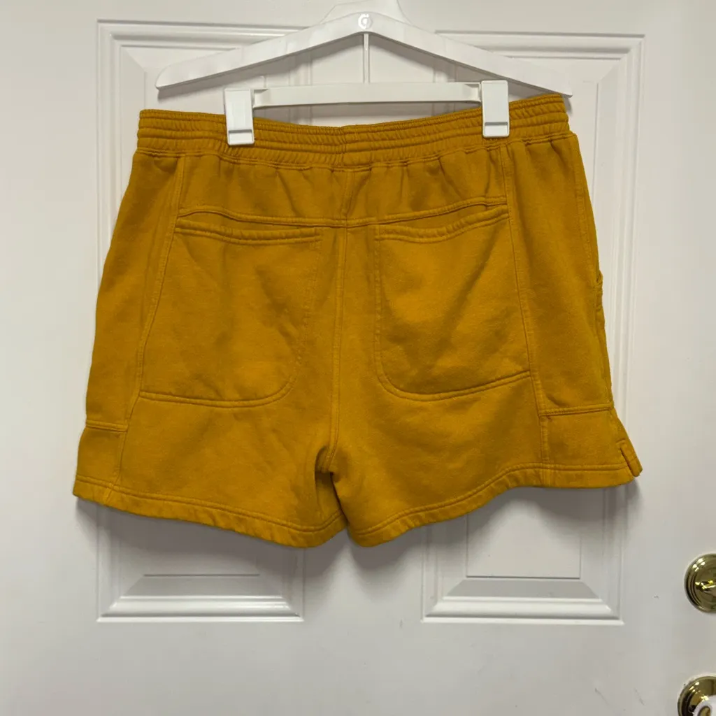 Daily Practice by Anthropologie Yellow Seamed Lounge Shorts Comfy Cozy Size XL - Image 8