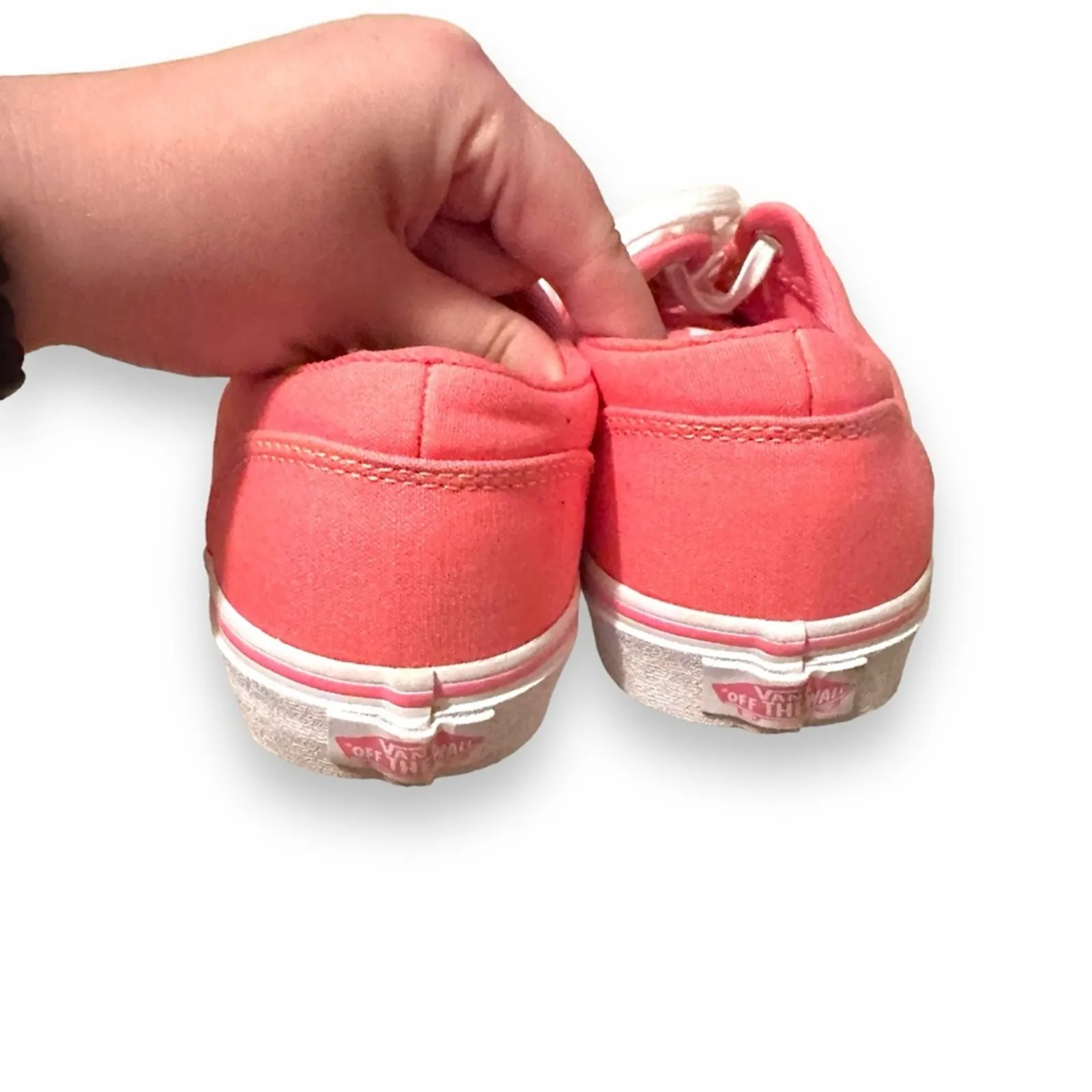 Vans Doheny Women's‎ Strawberry Pink Lace Up Low Top Sneakers Sz 7.5 - Image 4