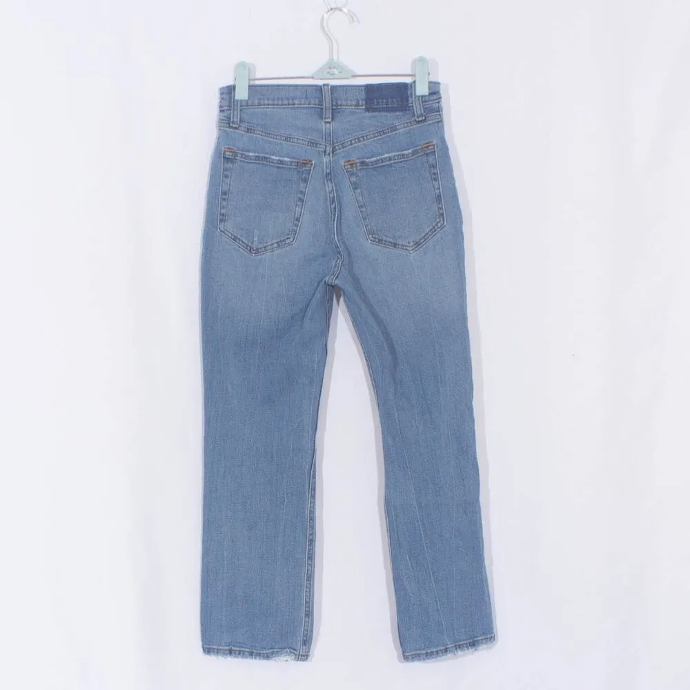 ABERCROMBIE & FITCH Ankle Straight Ultra High Rise Jeans Size 26 - Image 3