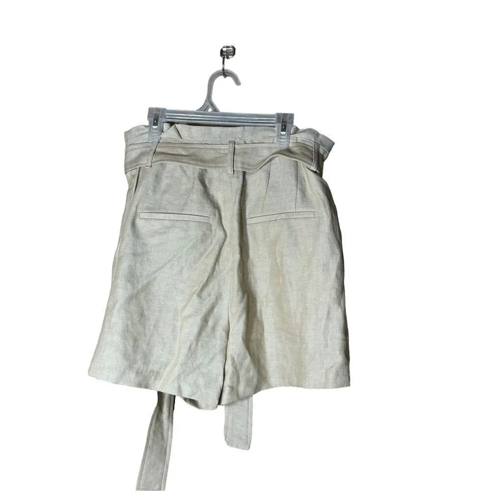 Express‎ Midi Extreme High Rise Paper Bag Shorts Size 6 - Image 7