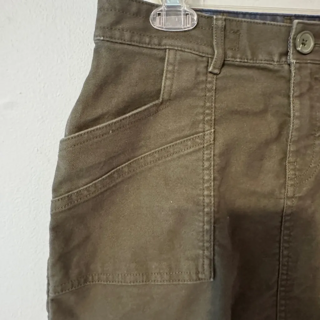 Prana Green Utility Mini Skirt size 6 - Image 2