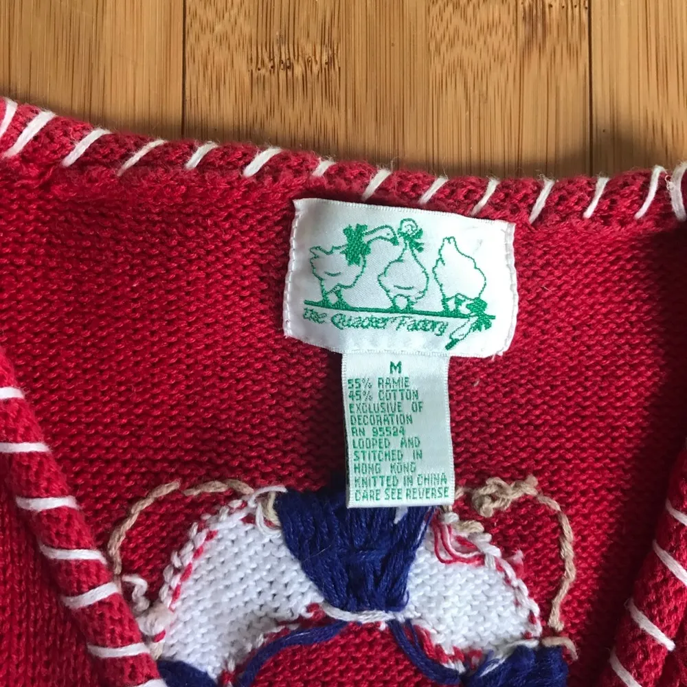 Quacker Factory Nautical Sweater M Red Size M - Image 3