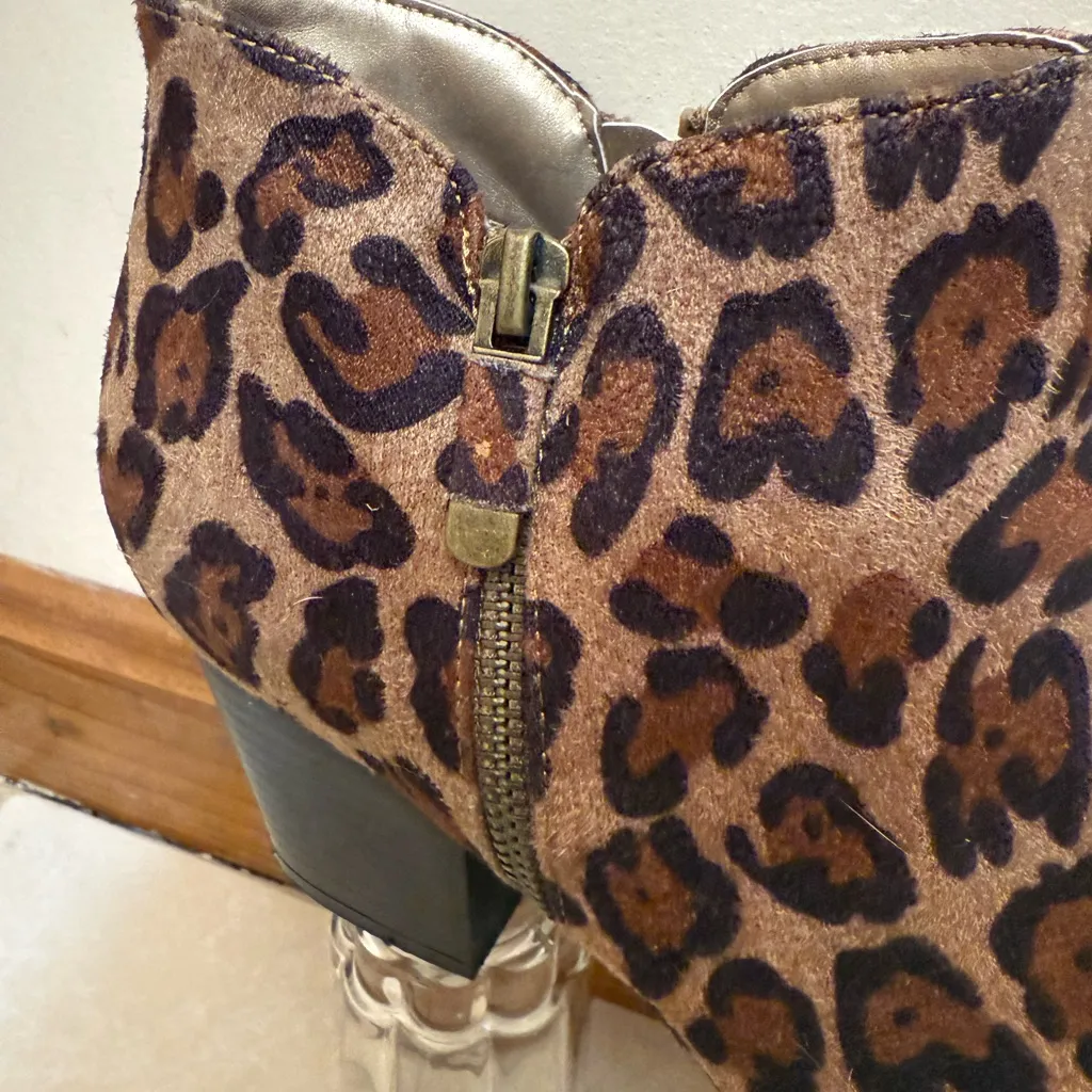 Style & Co. Brown Leopard Ankle Booties - Image 9