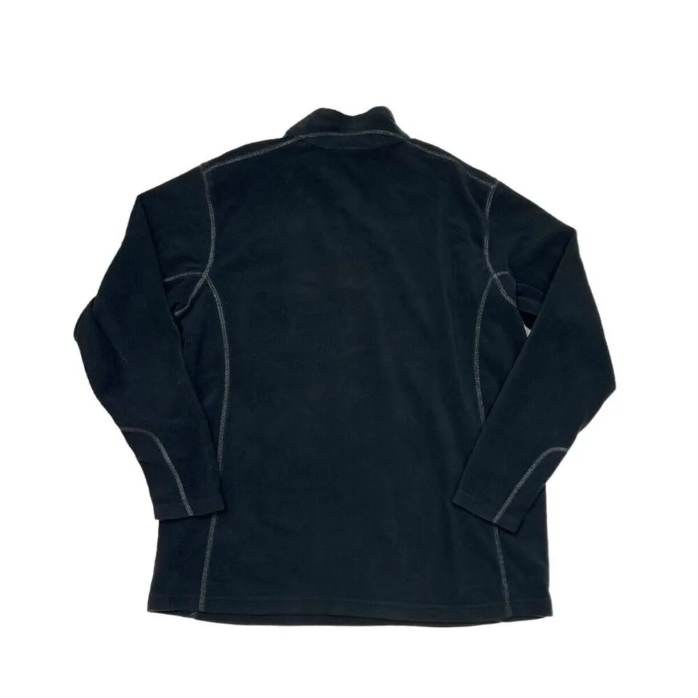 *Columbia Womens Long Sleeve Fleece 1/4 Zip Pullover Top Womens XL Black Outdoor - Image 2