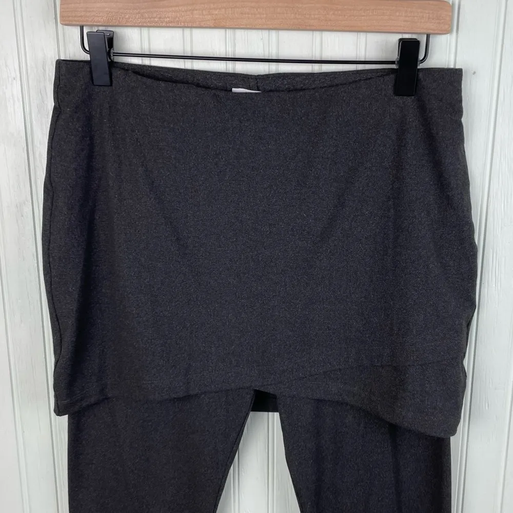 CAbi 3577 Skirted M'Leggings Size Small Charcoal Grey Stretchy Modest Athleisure - Image 4