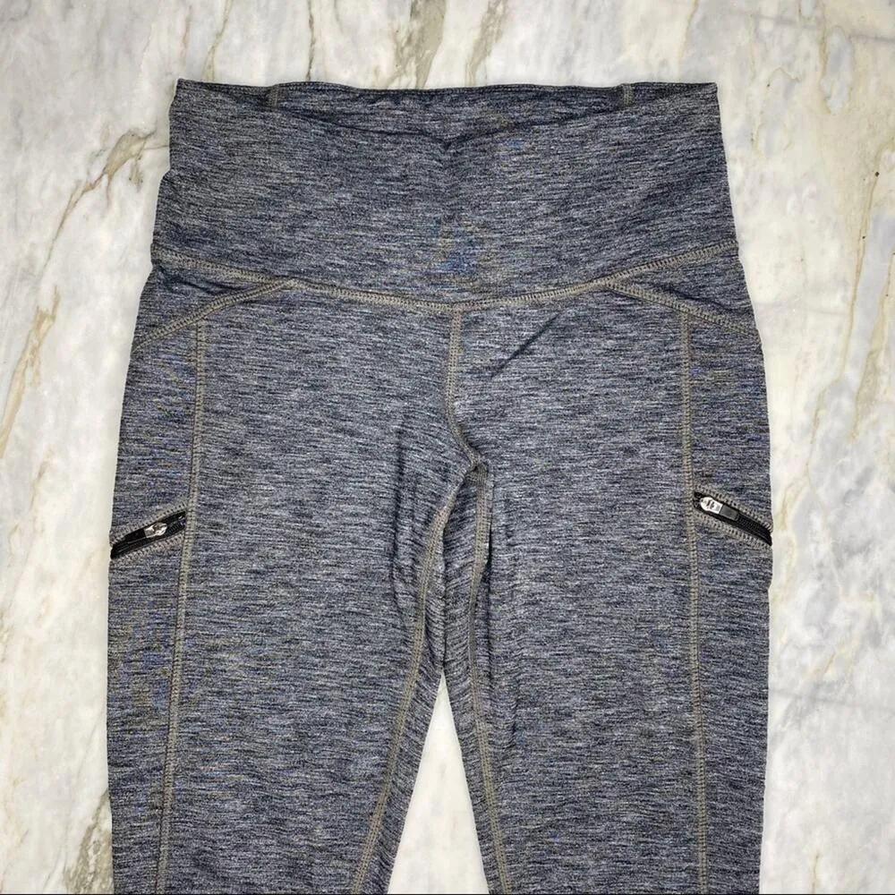 Women's Coolmax Zip Pocket Athletic Workout Yoga Full Length Leggings XS - Image 5