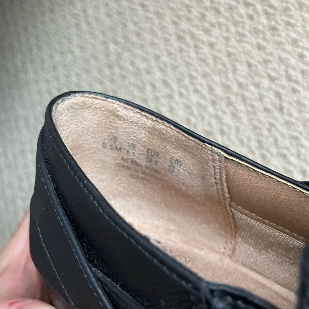 Life Stride Velocity Memory Foam Supportive Insole Black Leather Ankle Boot 8.5 - Image 6