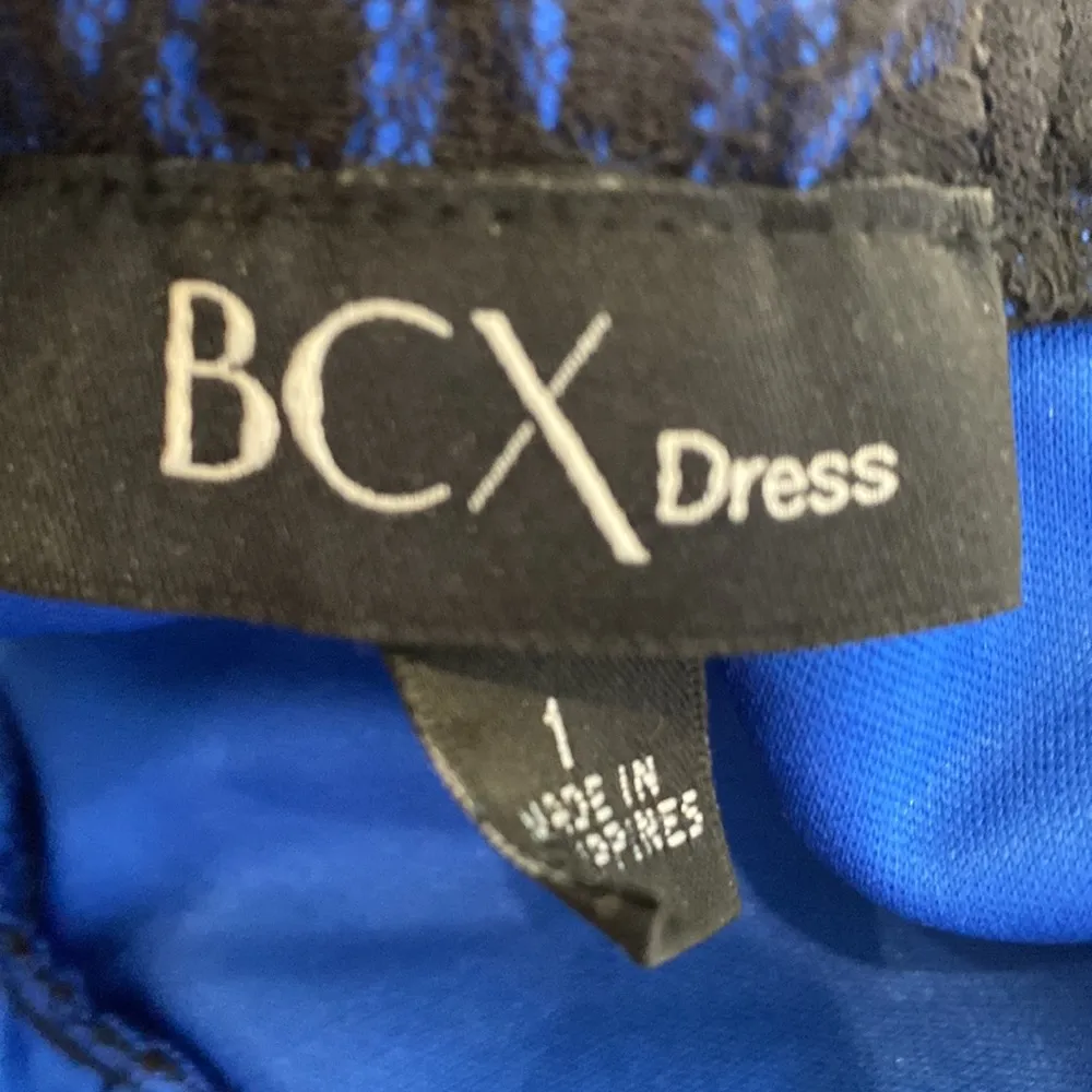 BCX Dress Prom Dress Strapless Lace Lined Jewels Zipper Sz 1 Juniors Stretchy - Image 7