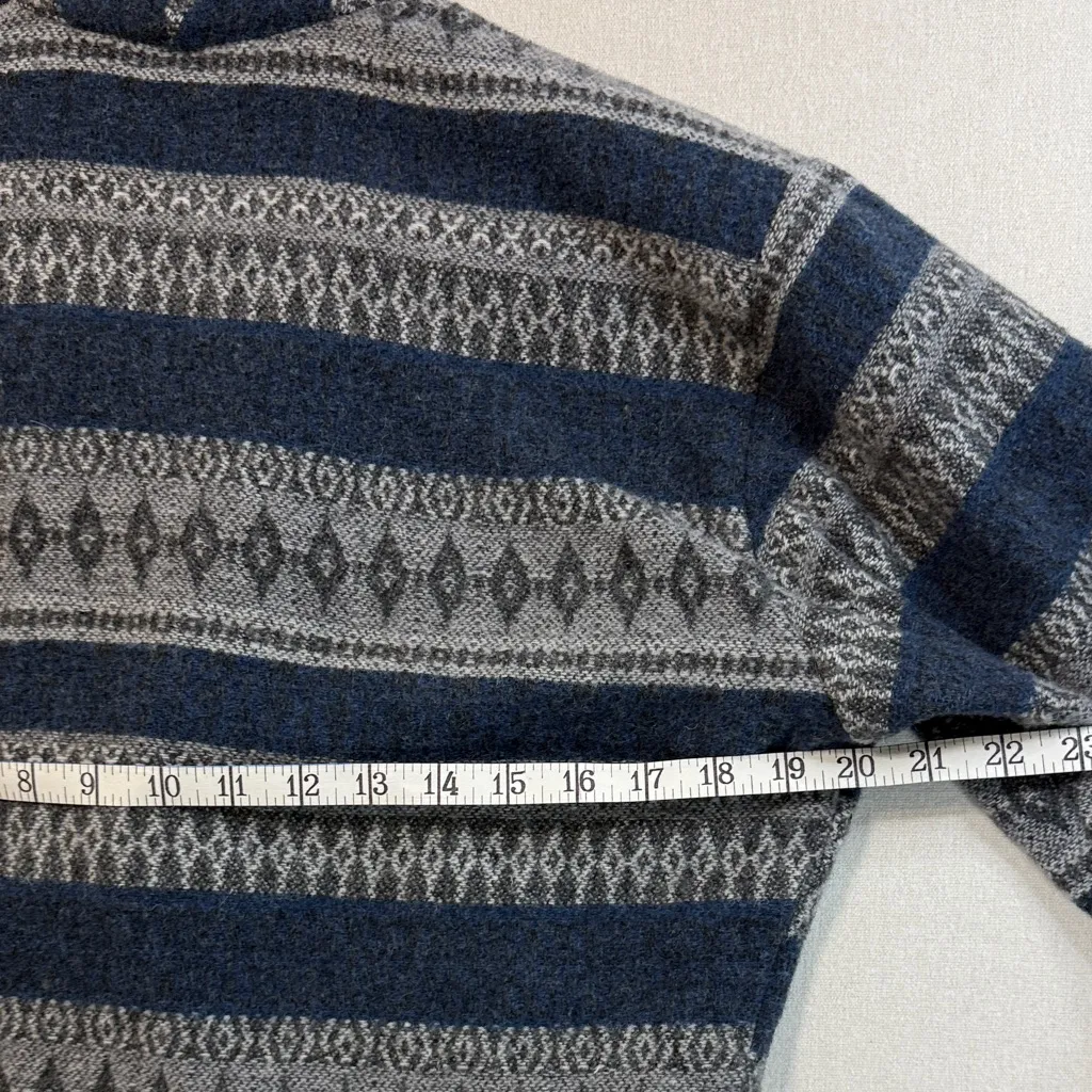 BANJO Chic Women's Patterned Blazer in Blue and Gray Size M - Image 6