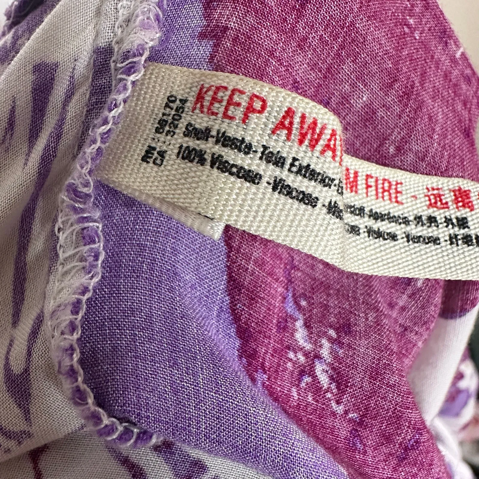 Free People Heat Wave Printed Floral Maxi Dress Women’s Purple Size Large - Image 5