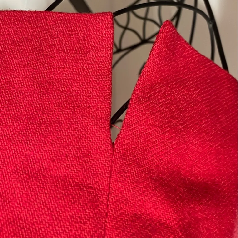 💋💋💋3 for 12$💋💋💋Red Tailored Blazer with Collarless Design Red Size 10 - Image 5