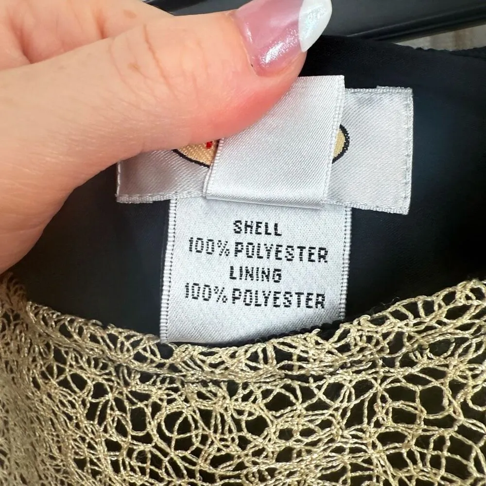 Vintage Talbots Women’s 4 Tan Black Skirt - Image 3