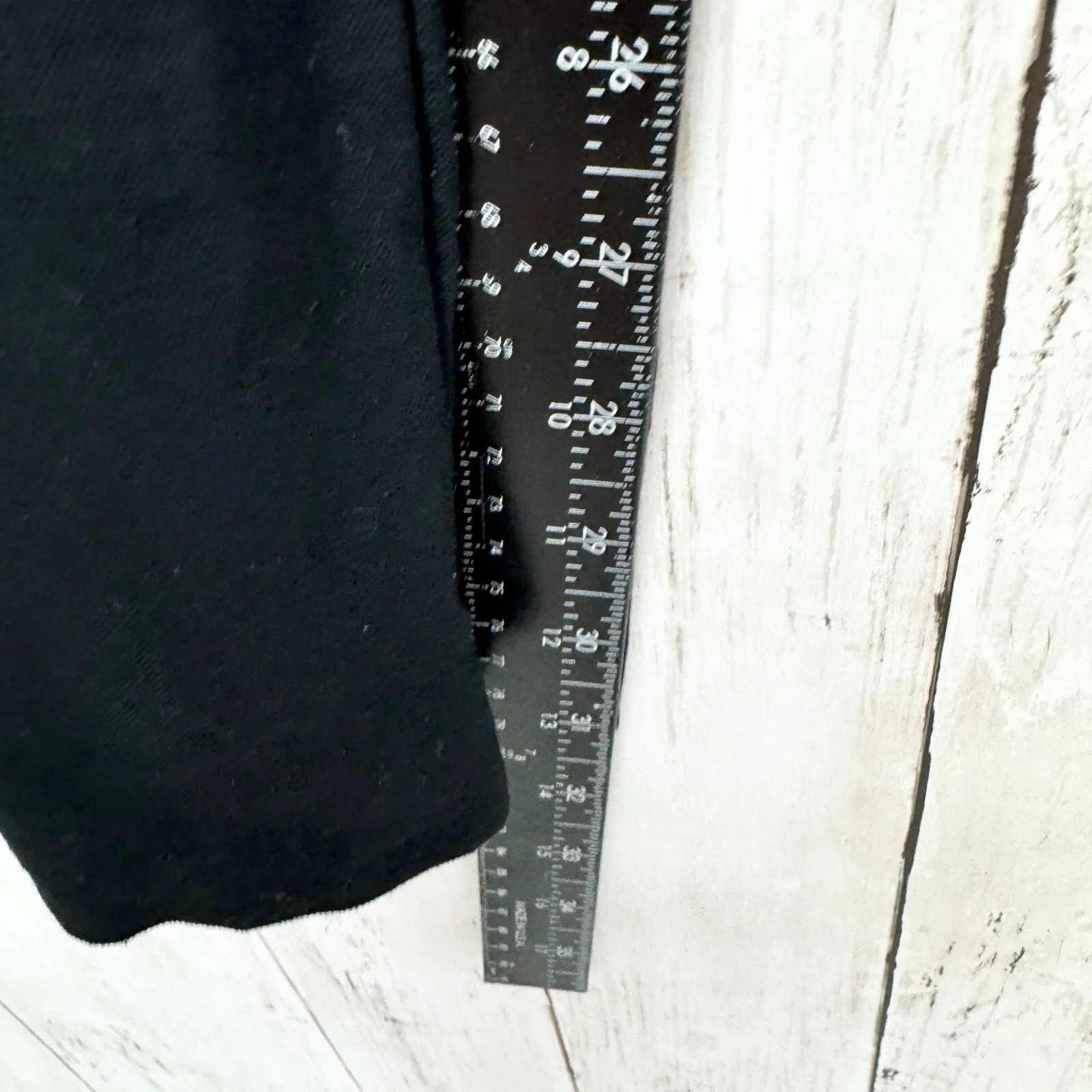 A New Day Pants Women Sz 8 Black Straight Trousers Pleated Front Pockets Zip Fly - Image 5