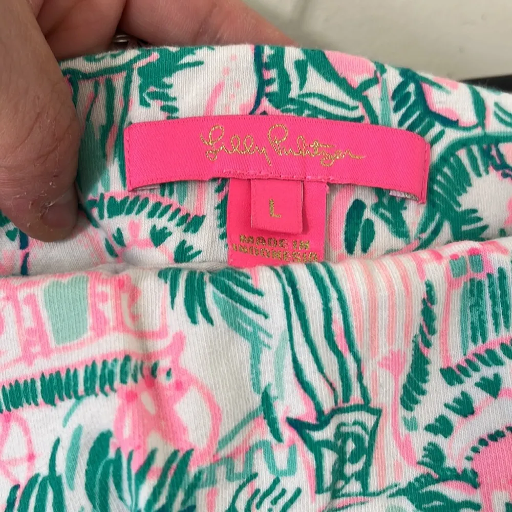 Lilly Pulitzer Madison Skort Bright Agate Green Colorful Camelflage Size Large - Image 11