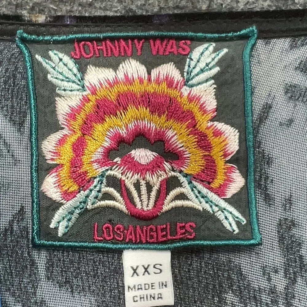 Johnny Was Stardust Velvet Wrap Midi Dress Silk Size XXS Limited Edition - Image 9