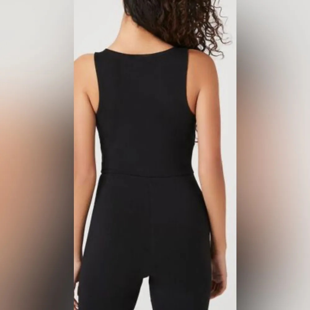 Plunging Form-Fitting Jumpsuit - Image 2