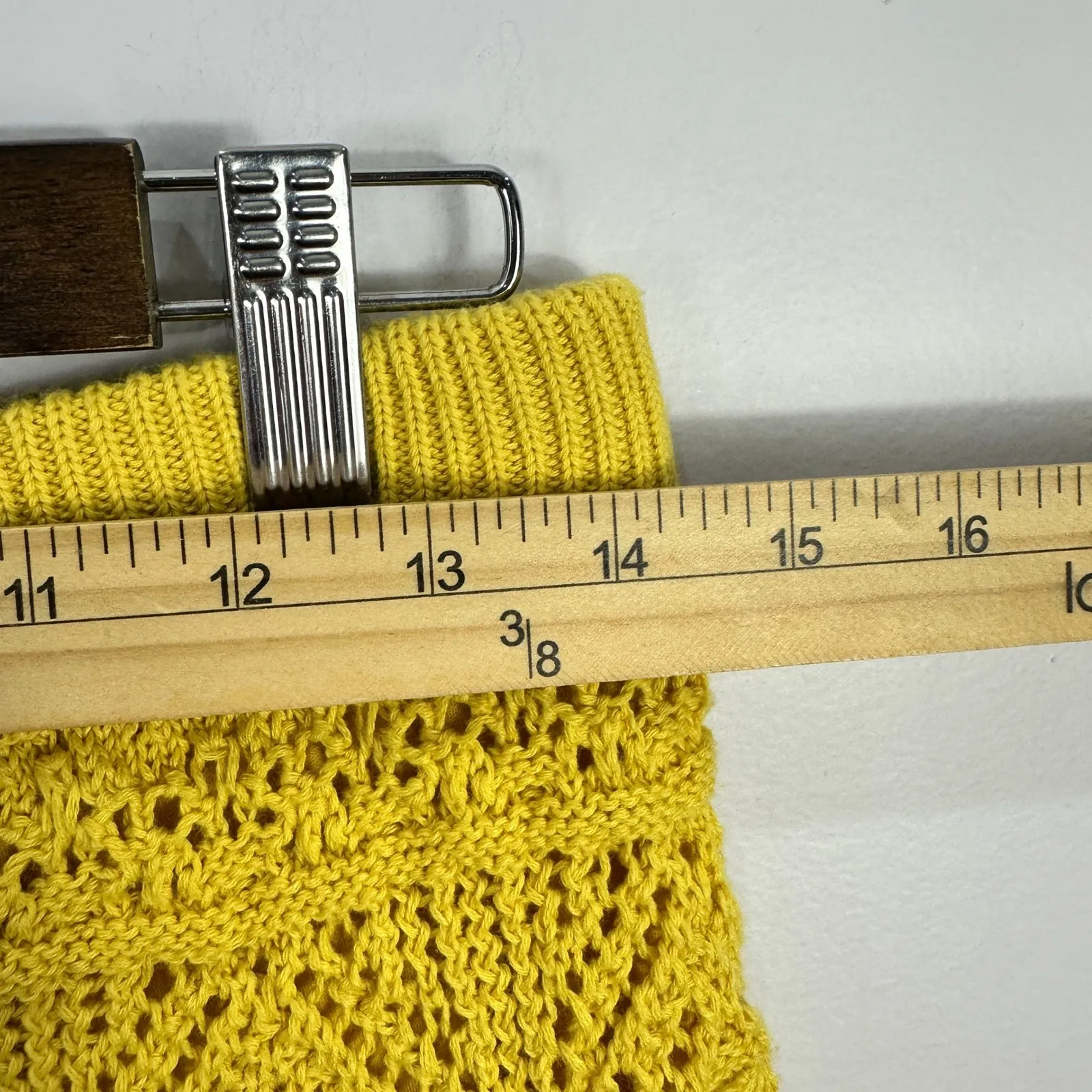 A New Day Crochet Shorts Womens Small Yellow Pull On Boho Costal Cowgirl Resort - Image 4