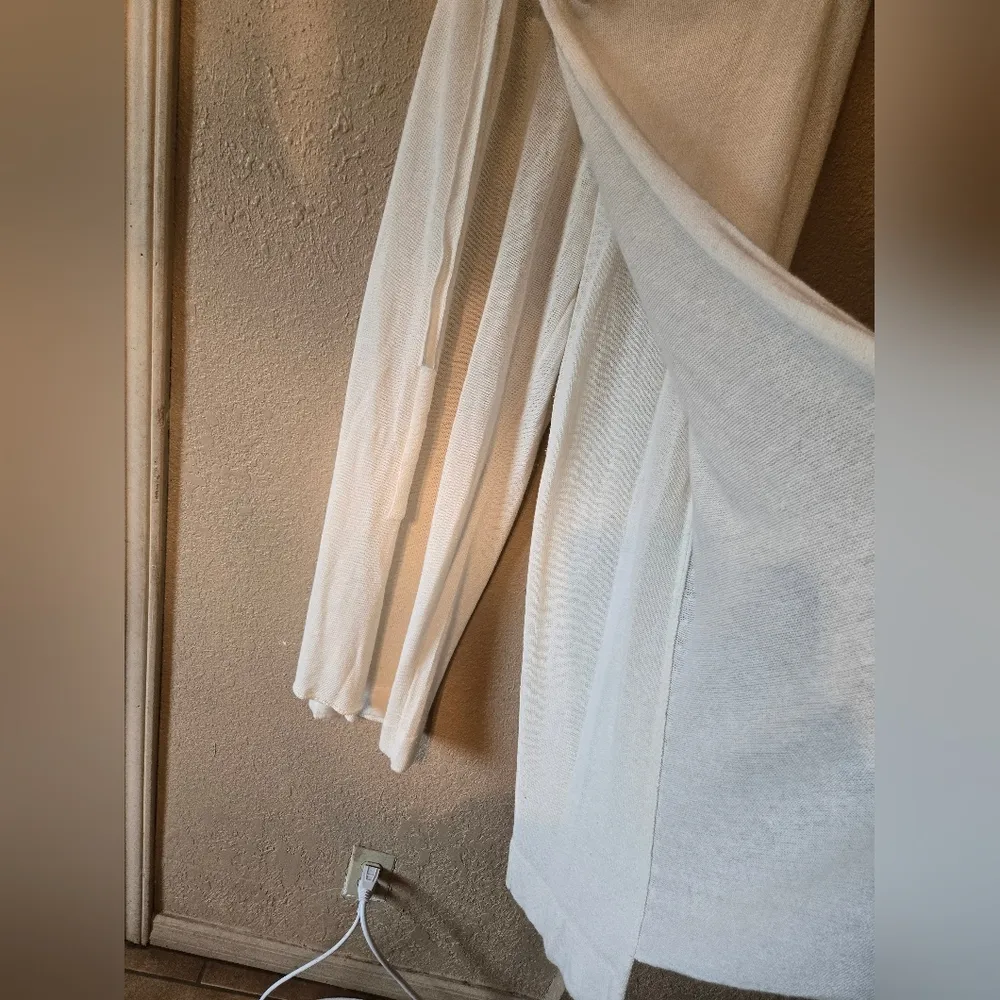 Free People Beach lvory Wrap Style Pants Bohemian Wide Leg XS - Image 5