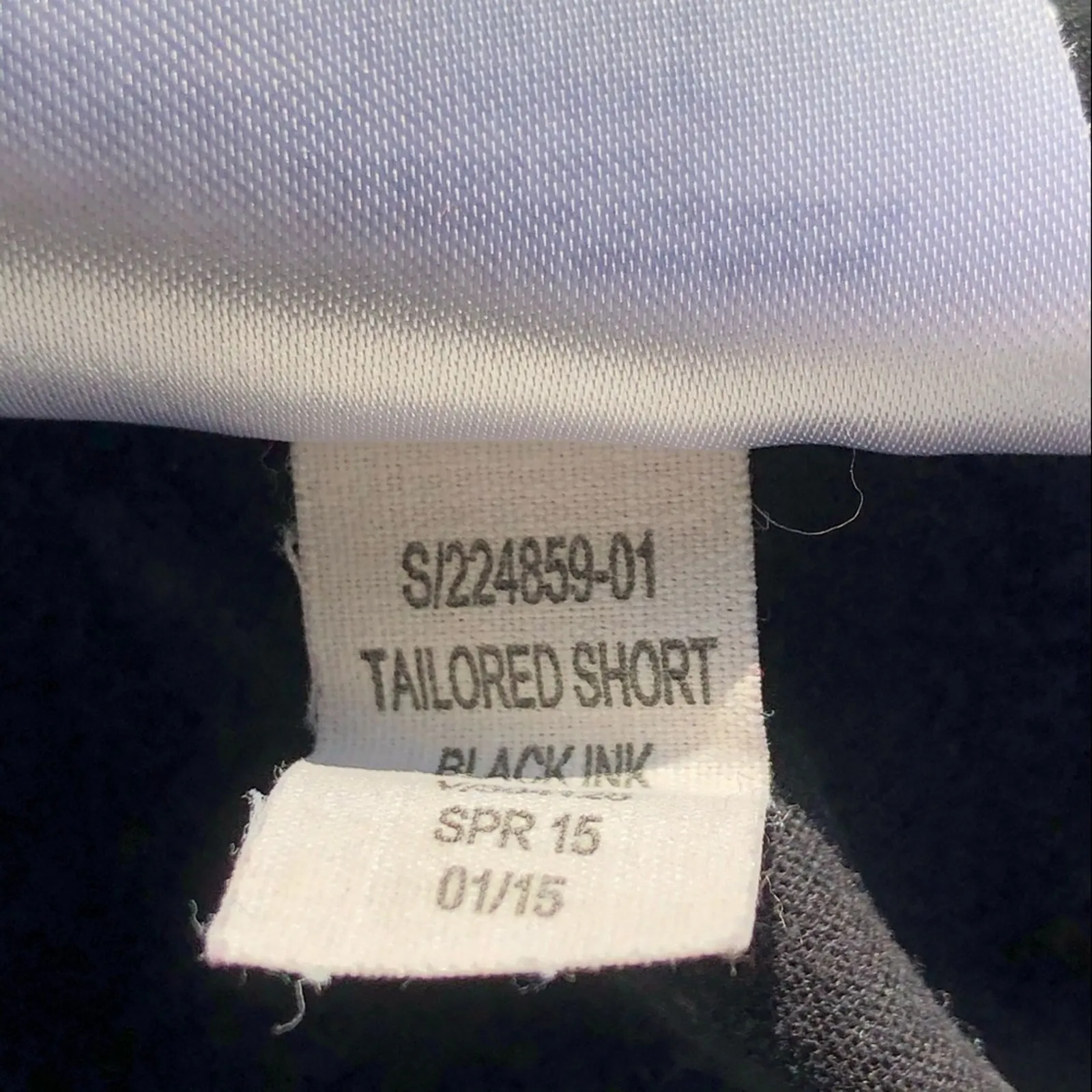 Gap Tailored Stretch Black Shorts Size 8R Flat Front Khaki Style - Image 11