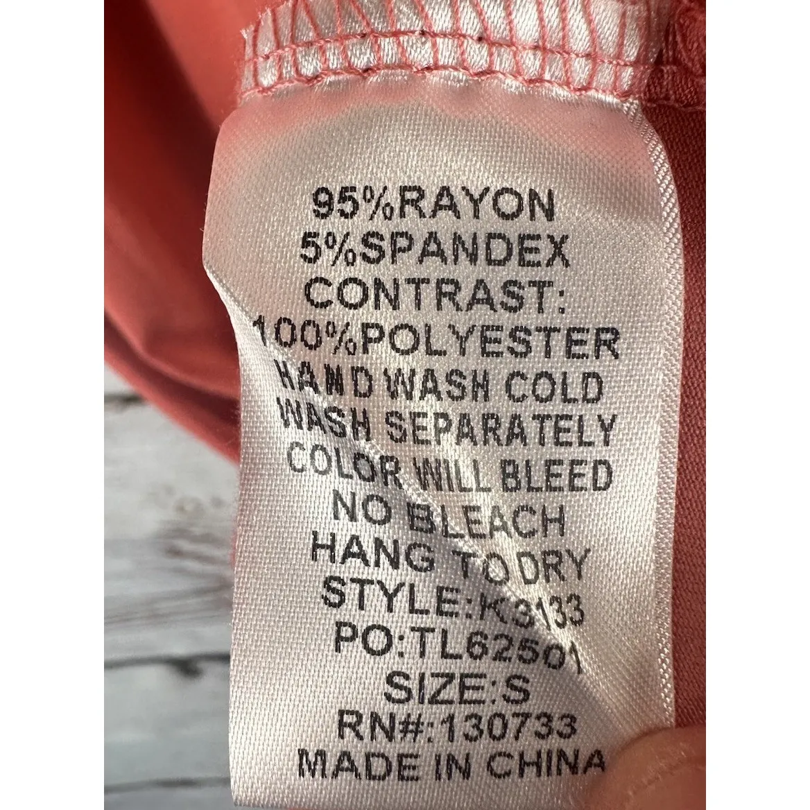 Umgee USA Women's Coral Brown Short Sleeve Boho‎ Dress Size Small New Summer - Image 5