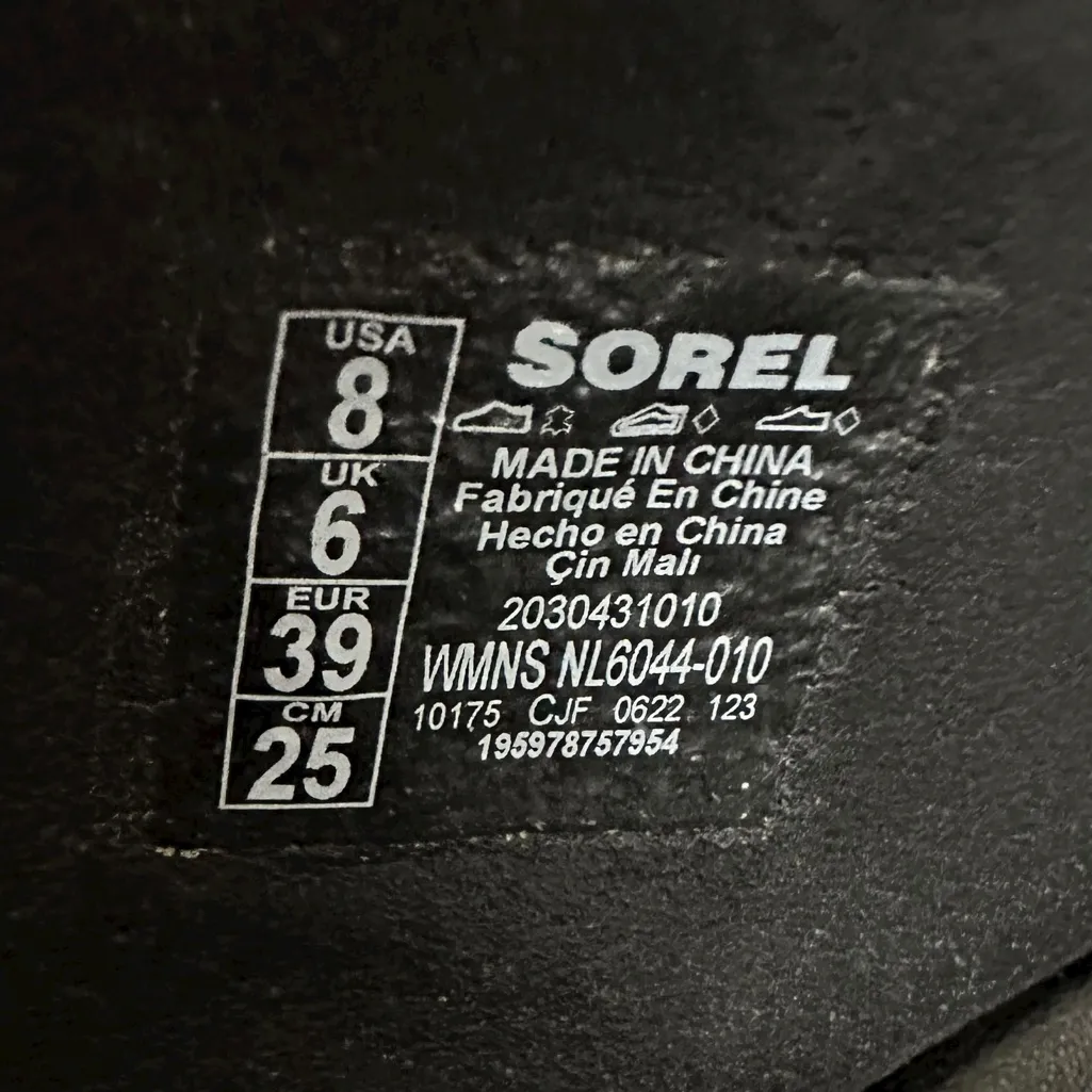 Sorel Women's Joanie III Platform Wedge Mule Slide Sandal - Size 8, Black - Image 6