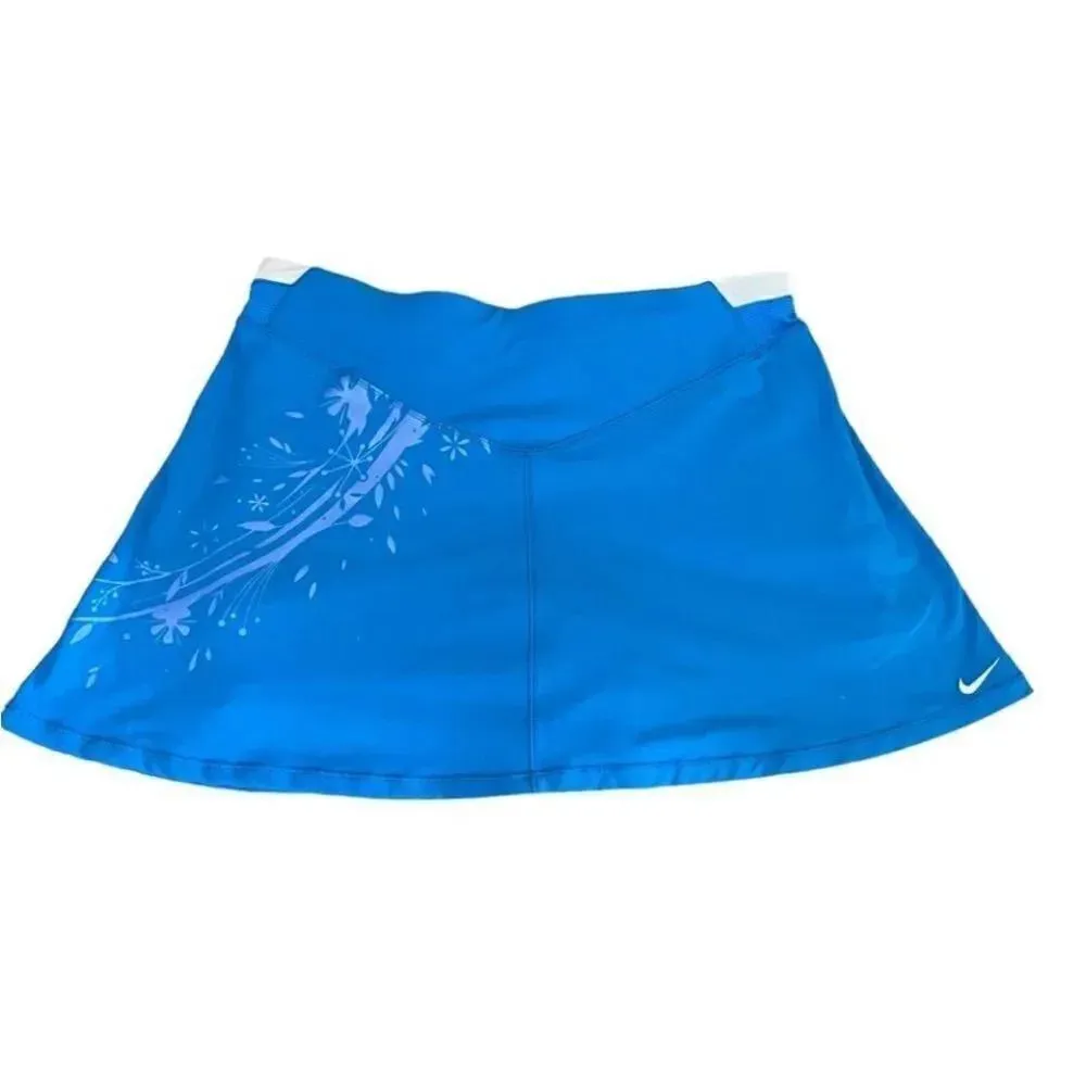 Nike Fit Dry Blue White Floral Active Sporty Tennis Skort SZ S #1257 - Image 8