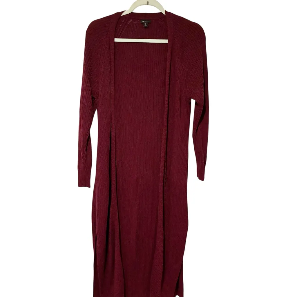 Torrid Plus Size Purple Cable Knit Duster Sweater Cardigan Shrug Size 2X - Image 3