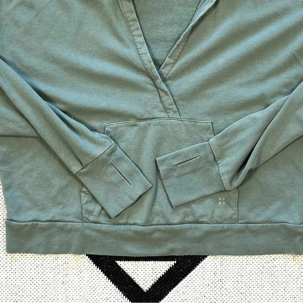 After Class Relaxed Hoodie in Heath Green Size 12 - Image 8