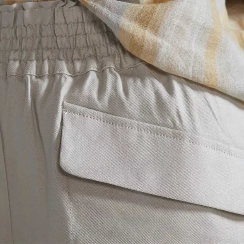 Anthropologie Maeve Linen A-Line Shorts in Stone NEW Size XL - Image 5