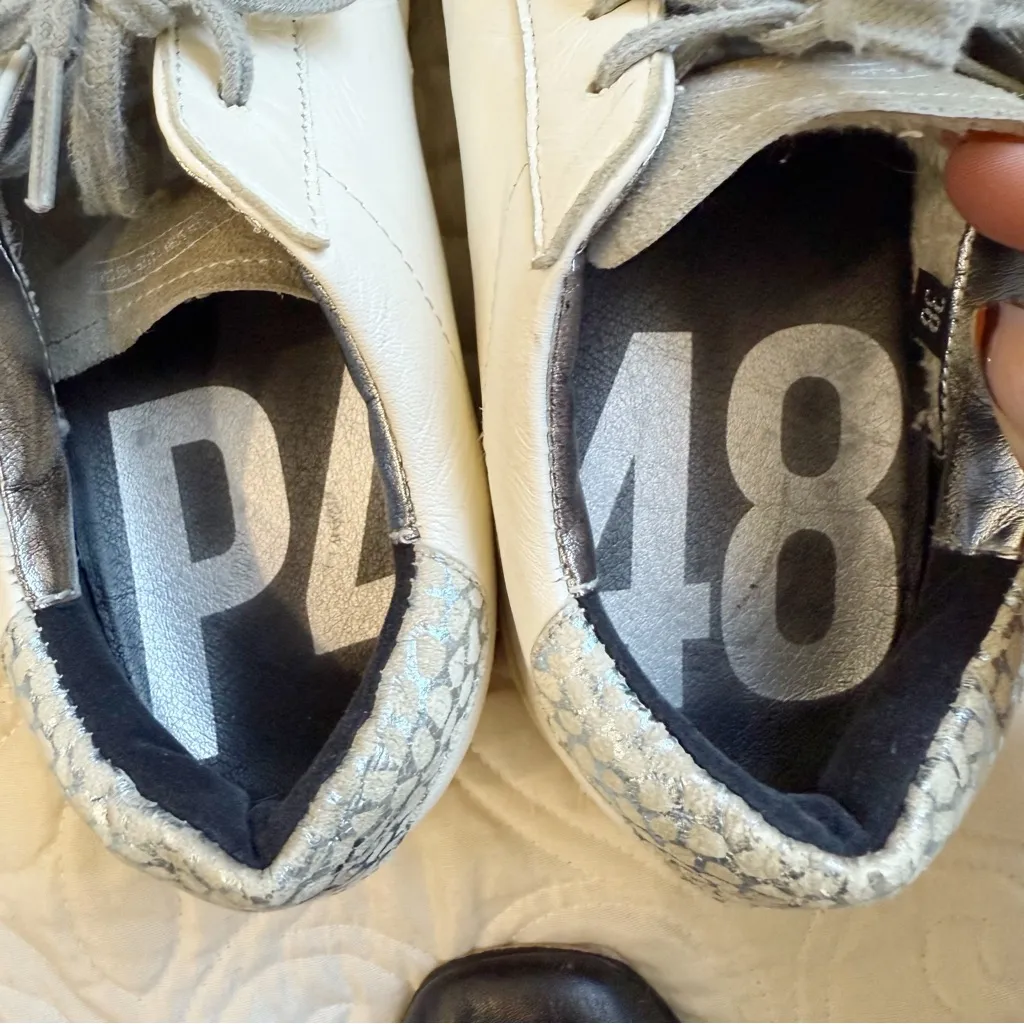 P448 John White Wasabi Sneakers Sz 38 - Image 7