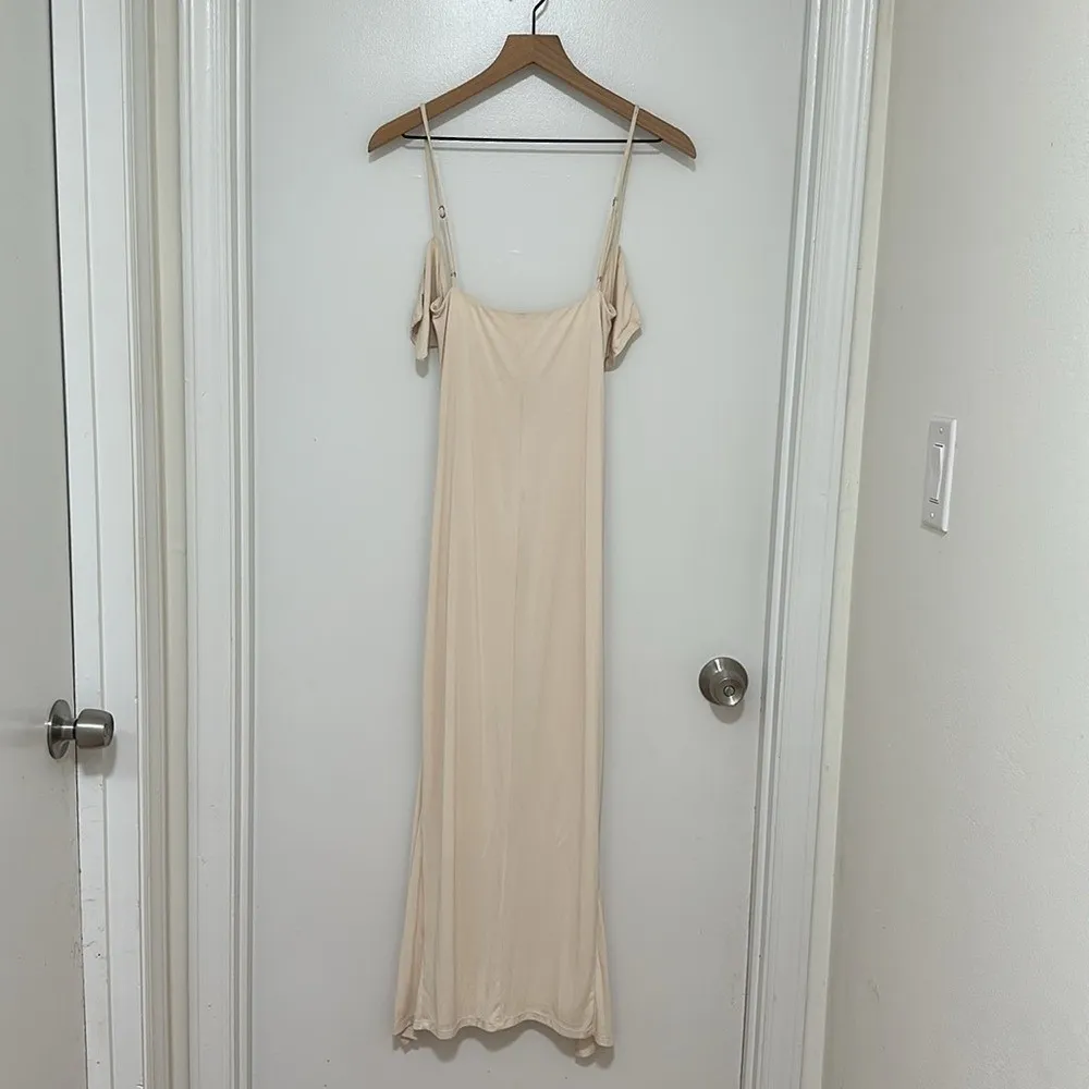 Camilla Coelho | Yasmeen Midi Dress in Beige - Image 4