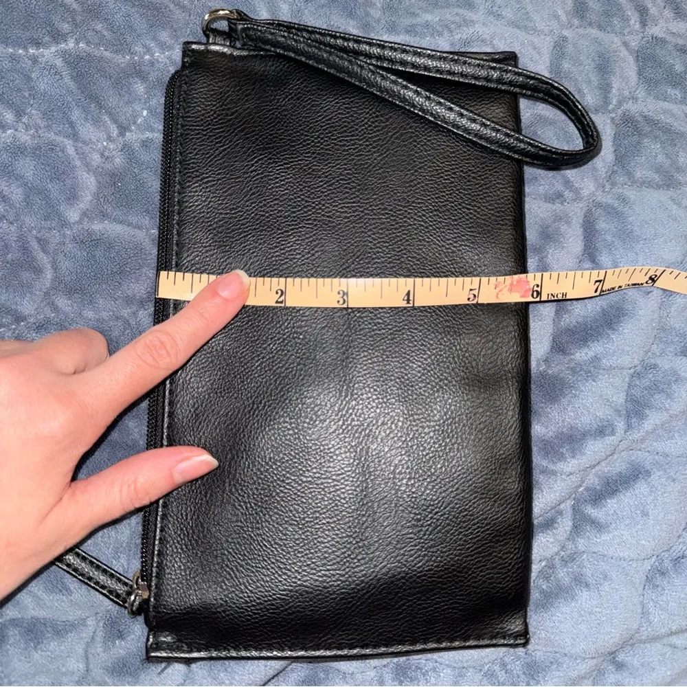 Holiday Pug Dog Print Wristlet Red - Image 5