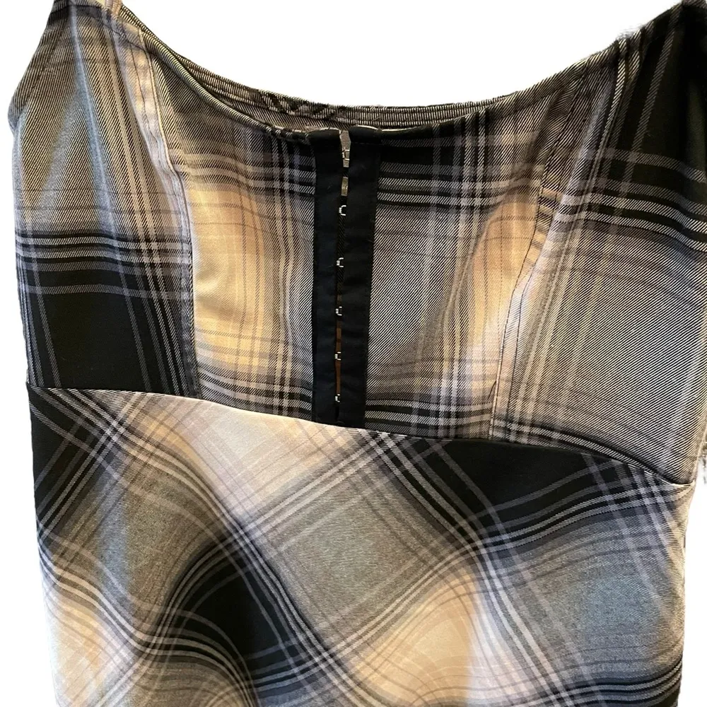 Urban Outfitters Keya Plaid Corset Mini Dress - Image 4