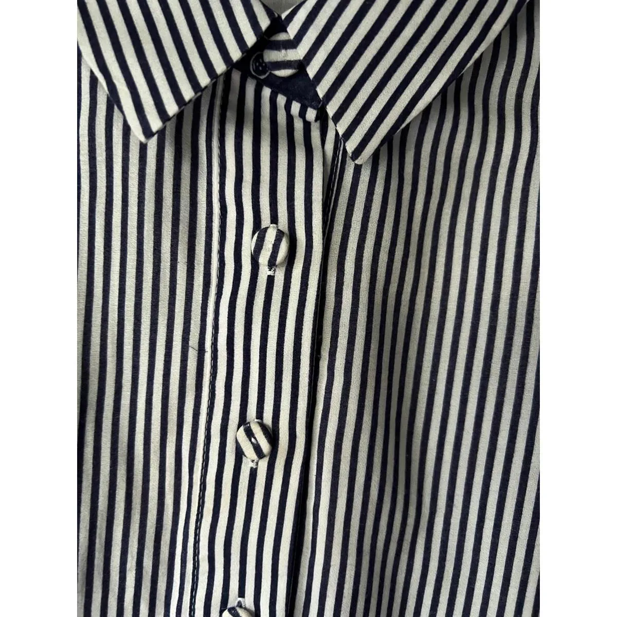 Lilly Pulitzer Size 8 Long Sleeve Striped Shirt Dress with Belt - Image 6