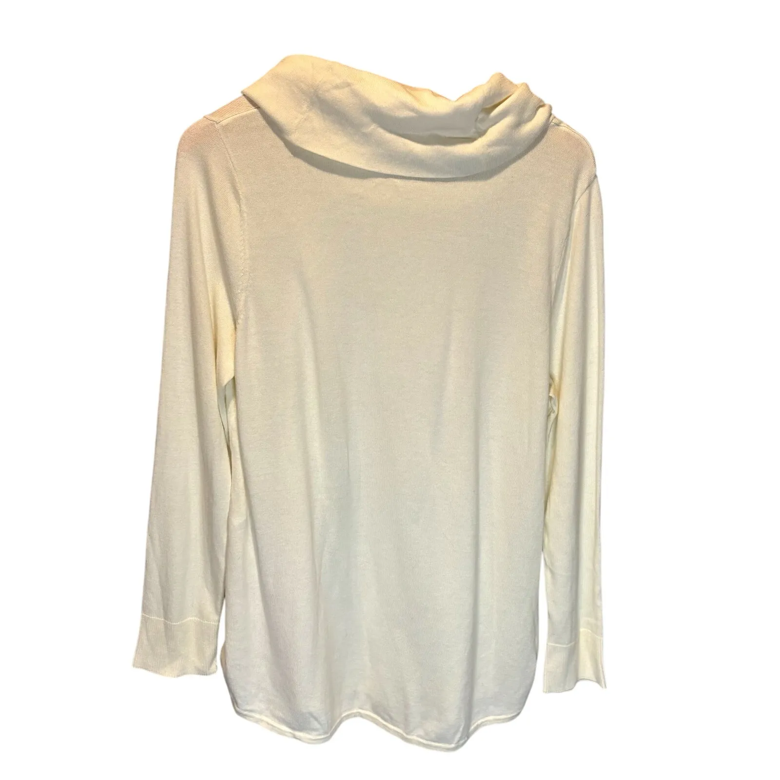 Chico's NWT Cowl Neck Sweater in Ecru - size 2 (Large) - Image 6