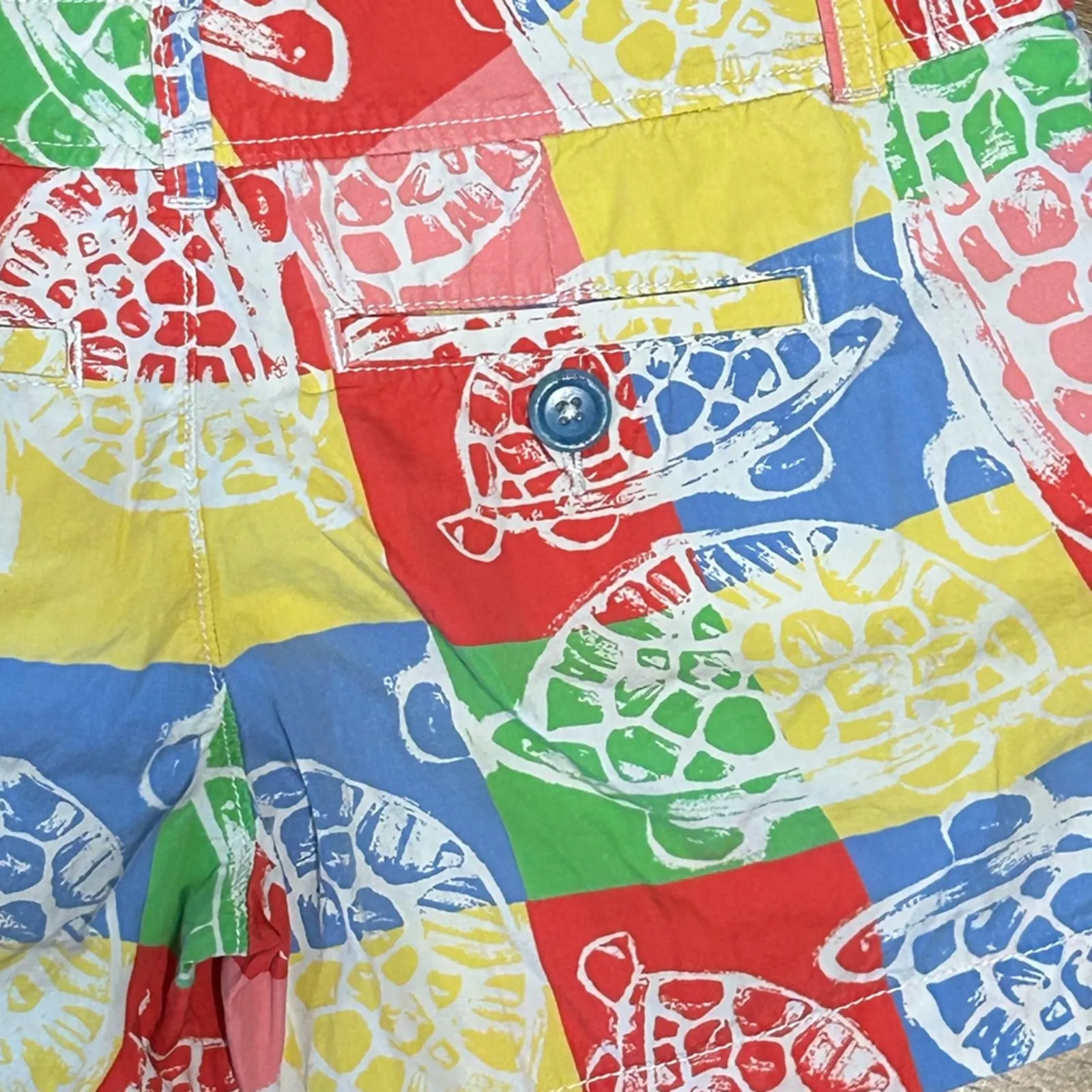 Lilly Pulitzer Callahan Rollin’ Turtles Patchwork Shorts Size 0 - Image 2
