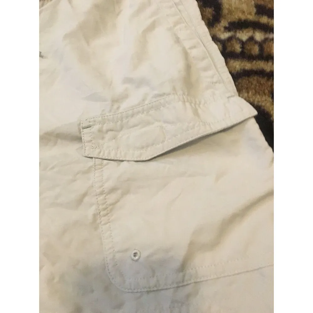 Columbia Sportswear Women's Cargo Shorts Pockets Khaki Beige Size Medium - Image 2