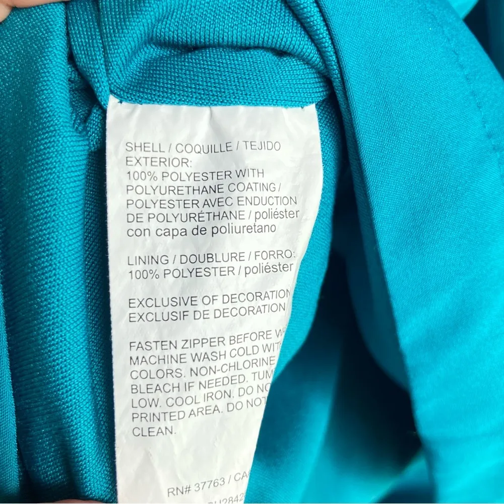 Super Bowl LIV Miami 2020 Volunteer Jacket XL Perry Ellis Teal - Image 9