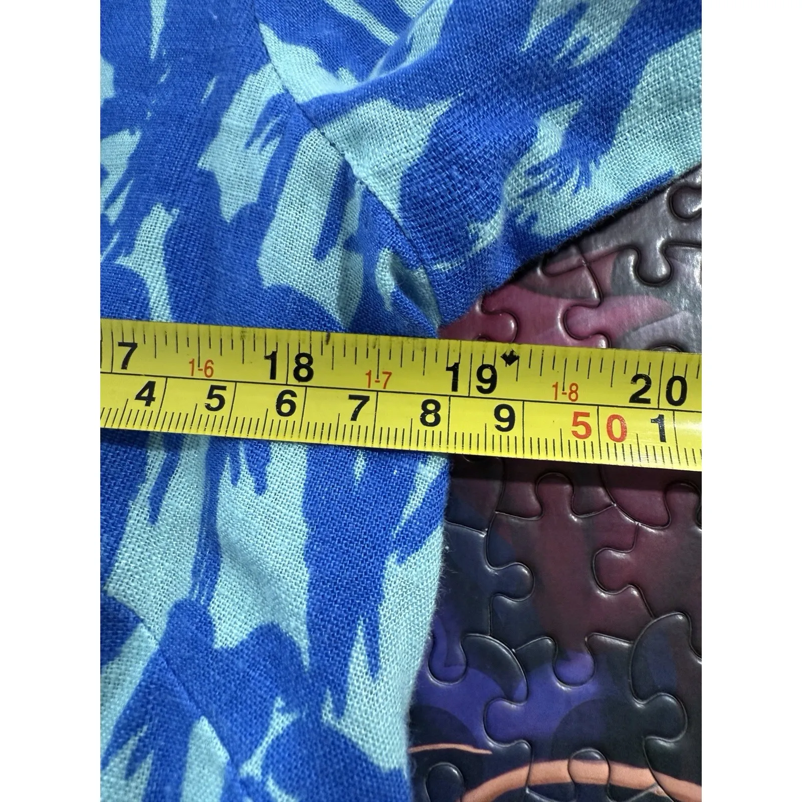 Vineyard Vines Blue‎ Parrot Embellished v Neck Lucaya Linen Blend Tunic Medium - Image 6